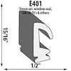 Quarter Window Seal Extrusion Height: 15/16" - image 1