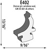 Quarter Window Seal Extrusion Height: 13/16" - image 1