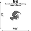 Dash Instrument Panel Extrusion Height: 5/8" - image 1