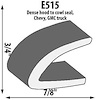 Hood-to-Cowl Extrusion Height: 3/4" - image 1