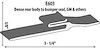 Rear Body-to-Bumper Extrusion Height: 3/8" - image 1