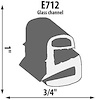 Glass Channel Extrusion Height: 1" - image 1