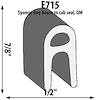 Doghouse-to-Cab Extrusion Height: 7/8" - image 1