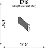 Tail Light Extrusion Height: 3/16" - image 1