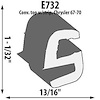 Glass Channel Extrusion Height: 1 1/32" - image 1