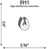 Window Extrusion Trim edge, lower door - image 1
