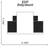 Body Mount ID: 7/8" - image 1