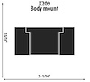 Lower Body Mount ID: 1 3/32" - image 1