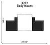 Body Mount Rectangular