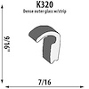 Outer Glass Weatherstrip Seal Universal - image 1