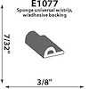 Self-adhesive Extrusion Height: 7/32" - image 1