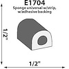 Self-adhesive Extrusion Height: 1/2" - image 1