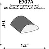 Self-adhesive Extrusion Height: 1/4" - image 1