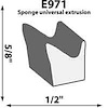 Extrusion w/ 3/8" Self-adhesive Height: 5/8" - image 1