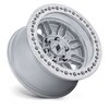 PA208SD17908801 PA208 EQUALIZER BEADLOCK Wheel [Size: 17"x9"] Gloss Silver w/Machined Face Finish - image 3