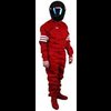 Red 1-Piece Proban Suit X-Large - image 2