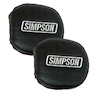 2021G YXZ Door Latch Pads Black/Grey (pair) Black with grey embroidery - image 1