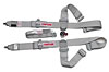 Lever Camlock 5-Point Individual Harness 55" Lap Belt Pull-Down Lap Belt Adjusters - image 1