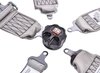 Rotary Camlock 5-Point Individual Harness 55" Lap Belt Pull-Down Lap Belt Adjusters - image 2