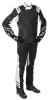 FLEX Racing Suit, X-Large [Black/White] - image 1