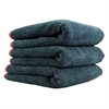 Premium Red-Line Microfiber Towels Black 3 Pack - image 1