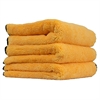 Elite Ultra Plush Microfiber Towels Yellow 3 Pack - image 1