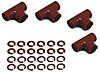 Convoluted Tee Kit w/Washers Will accept 1/2" or 3/8" & 1/4" - image 1