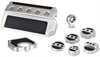 Engine Cap Cover Kit 2010-2015 Chevy Camaro - Silver w/Carbon Fiber - image 1