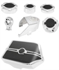 Camaro Engine Cover Kit - Chrome w/Carbon Fiber - image 1