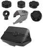 Camaro Engine Cover Kit - Black w/Carbon Fiber - image 1