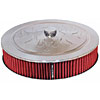 Round Air Cleaner Chrome Plated Steel - image 1