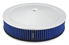 Round Air Cleaner Chrome Plated Steel - image 1