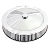 Round Air Cleaner Chrome Plated Steel - image 1