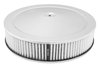Round Air Cleaner Chrome Plated Steel - image 2
