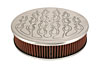 Round Air Cleaner Polished Aluminum - image 1