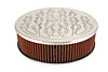 Round Air Cleaner Polished Aluminum - image 1