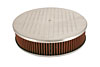 Round Air Cleaner Polished Aluminum - image 1