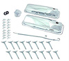 Engine Dress Up Kit Steel, Chrome, Red Filters - image 1