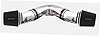Quikit Dual 90° Plenum Kit 45° Tubes, Plenum, Couplers & Clamps - image 1