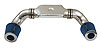 Quikit Dual 180° Low Profile Plenum Kit 45° x 90° Tubes, Plenum, Coupler & Clamps - image 1