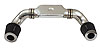 Quikit Dual 180° Low Profile Plenum Kit 45° x 90° Tubes, Plenum, Coupler & Clamps - image 1