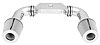 Quikit Dual 180° Low Profile Plenum Kit 90° Tubes, Plenum, Coupler & Clamps - image 1
