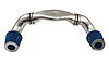 Quikit Dual 180° Low Profile Plenum Kit 45° x 90° Tubes, Plenum, Coupler & Clamps - image 1