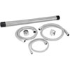 Magna-Pak Braided Hose Kit Chrome Fittings - image 1
