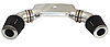 Quikit Dual 135° Low Profile Plenum Kit 60° Tubes, Plenum, Coupler & Clamps - image 1