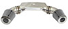 Quikit Dual 135° Low Profile Plenum Kit 60° Tubes, Plenum, Coupler & Clamps - image 1