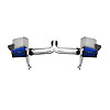 AIR INTAKE KIT 67 72 CHEVY PICKUP LSX DUAL 4 INLET SPEED DENSITY / BOOT IN MAFS BLUE HPR FILTERS - image 1