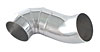 Air Intake Tube 4 in. 45/90 deg. Welded Tubes - image 1