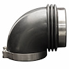 Air Duct 90 o Double Flex Coupler 4" diameter - image 1