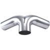 Aluminum Y-Pipe 4" diameter tubing - image 1
